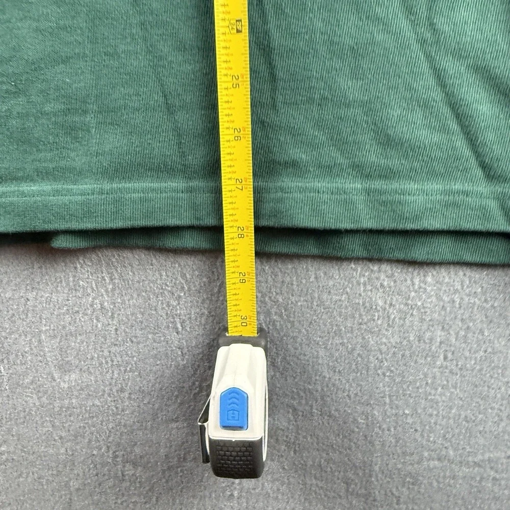 J Crew Shirt Men's L Green Rugby Polo Oarsman Corduroy Collar Striped Retro Y2K - Picture 8 of 9